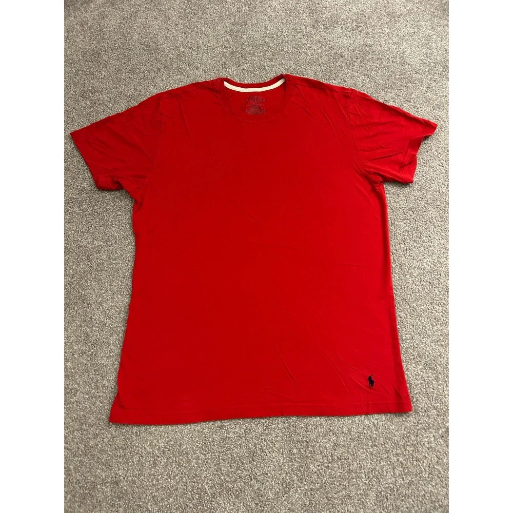 Vintage Polo Ralph Lauren TShirt Mens M Red Excellent Short Sleeve Pony Logo Tee